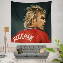 F C Cup Football Player David Beckham Tapestry
