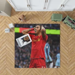 Fast FA Cup Soccer Player Roberto Firmino Rug