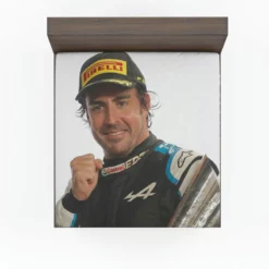 Fernando Alonso Spanish Formula 1 Player Fitted Sheet