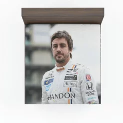 Fernando Alonso Strong Spanish Formula 1 Player Fitted Sheet