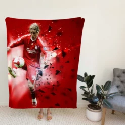 Fernando Torres Popular Liverpool Player Fleece Blanket