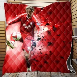 Fernando Torres Popular Liverpool Player Quilt Blanket