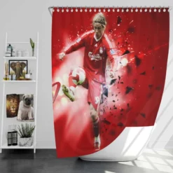 Fernando Torres Popular Liverpool Player Shower Curtain