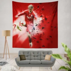 Fernando Torres Popular Liverpool Player Tapestry