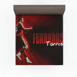 Fernando Torres Professional Soccer Player Fitted Sheet
