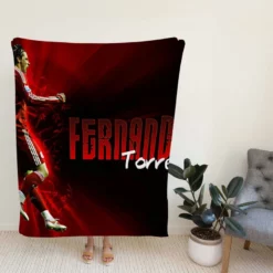 Fernando Torres Professional Soccer Player Fleece Blanket