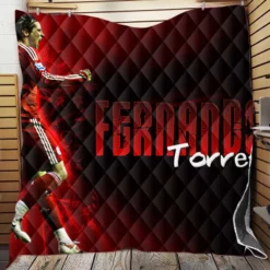 Fernando Torres Professional Soccer Player Quilt Blanket