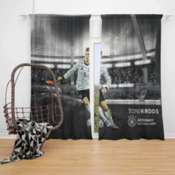 Germany Football Player Toni Kroos Window Curtain