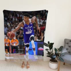Giannis Antetokounmpo Basketball Player Fleece Blanket