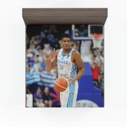 Giannis Antetokounmpo Famous Basketball Player Fitted Sheet