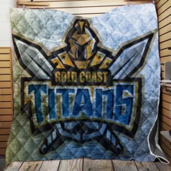 Gold Coast Titans Professional NRL Rugby Football Club Quilt Blanket