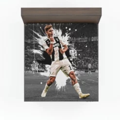 Hearty Footballer Player Paulo Dybala Fitted Sheet