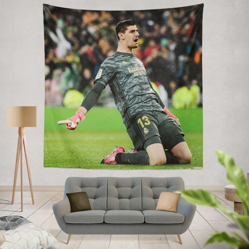 Inspirational Football Thibaut Courtois Tapestry
