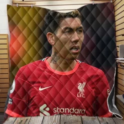 Inspiring Liverpool Football Roberto Firmino Quilt Blanket