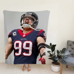 JJ Watt Popular NFL American Football Player Fleece Blanket