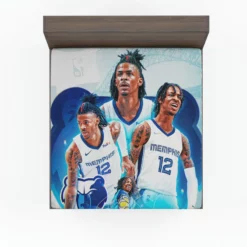 Ja Morant Exciting NBA Basketball Player Fitted Sheet
