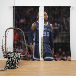 Jae Crowder Top Ranked NBA Basketball Player Window Curtain