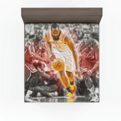 James Harden Exciting NBA Basketball Player Fitted Sheet