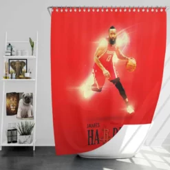 James Harden Popular NBA Basketball Player Shower Curtain