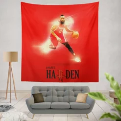 James Harden Popular NBA Basketball Player Tapestry