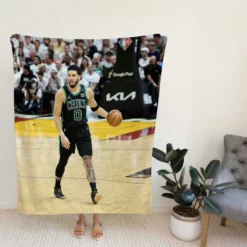 Jayson Tatum Popular NBA Basketball Player Fleece Blanket