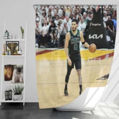 Jayson Tatum Popular NBA Basketball Player Shower Curtain
