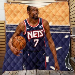 Kevin Durant Energetic NBA Basketball Player Quilt Blanket