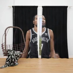 Kevin Durant Popular NBA Basketball Player Window Curtain