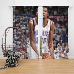 Kevin Durant Strong NBA Basketball Player Window Curtain