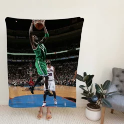 Kevin Garnett Professional American NBA Basketball Player Fleece Blanket