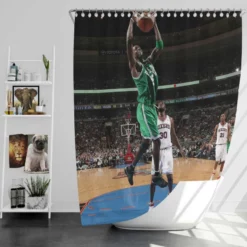 Kevin Garnett Professional American NBA Basketball Player Shower Curtain
