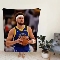 Klay Thompson Professional NBA Basketball Player Fleece Blanket