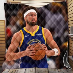 Klay Thompson Professional NBA Basketball Player Quilt Blanket