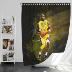 Kobe Bryant All NBA Team Player Shower Curtain