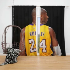 Kobe Bryant American professional basketball player Window Curtain