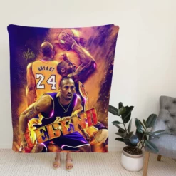 Kobe Bryant NBA Basketball Black Mamba Fleece Blanket