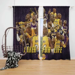 Kobe Bryant NBA Most Valuable Player Window Curtain