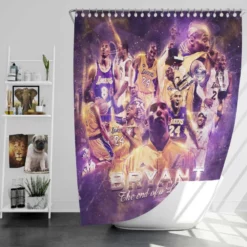 Kobe Bryant Strong NBA Basketball Player Shower Curtain