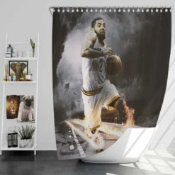 Kyrie Irving Awarded NBA Basketball Player Shower Curtain