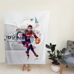 Kyrie Irving Energetic NBA Basketball Player Fleece Blanket