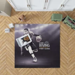 Kyrie Irving Exciting NBA Basketball player Rug