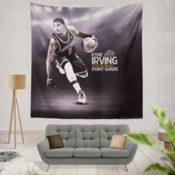 Kyrie Irving Exciting NBA Basketball player Tapestry