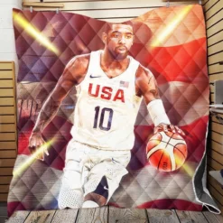 Kyrie Irving Professional NBA Basketball Player Quilt Blanket