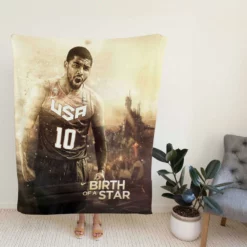 Kyrie Irving Top Ranked NBA Basketball Player Fleece Blanket
