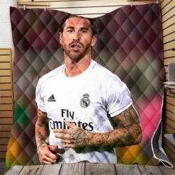 La Liga Footballer Sergio Ramos Quilt Blanket