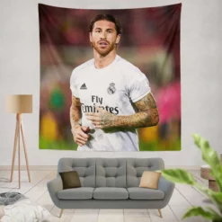 La Liga Footballer Sergio Ramos Tapestry