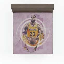 LeBron James American professional basketball player Fitted Sheet