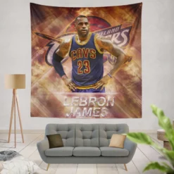 LeBron James Excellent NBA Basketball Player Tapestry