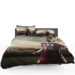 Lewandowski European Cup Sports Player Bedding Set