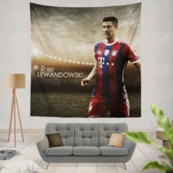Lewandowski European Cup Sports Player Tapestry
